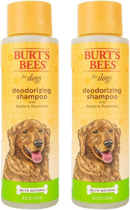 Burt'S Bees for Dogs Deodorizing Dog Shampoo and Dog Deodorizing Spray, Apple & Rosemary Dog Shampoo, Natural Dog Shampoo, Puppy Shampoo, Dog Bathing Supplies, Dog Wash, Pet Shampoo