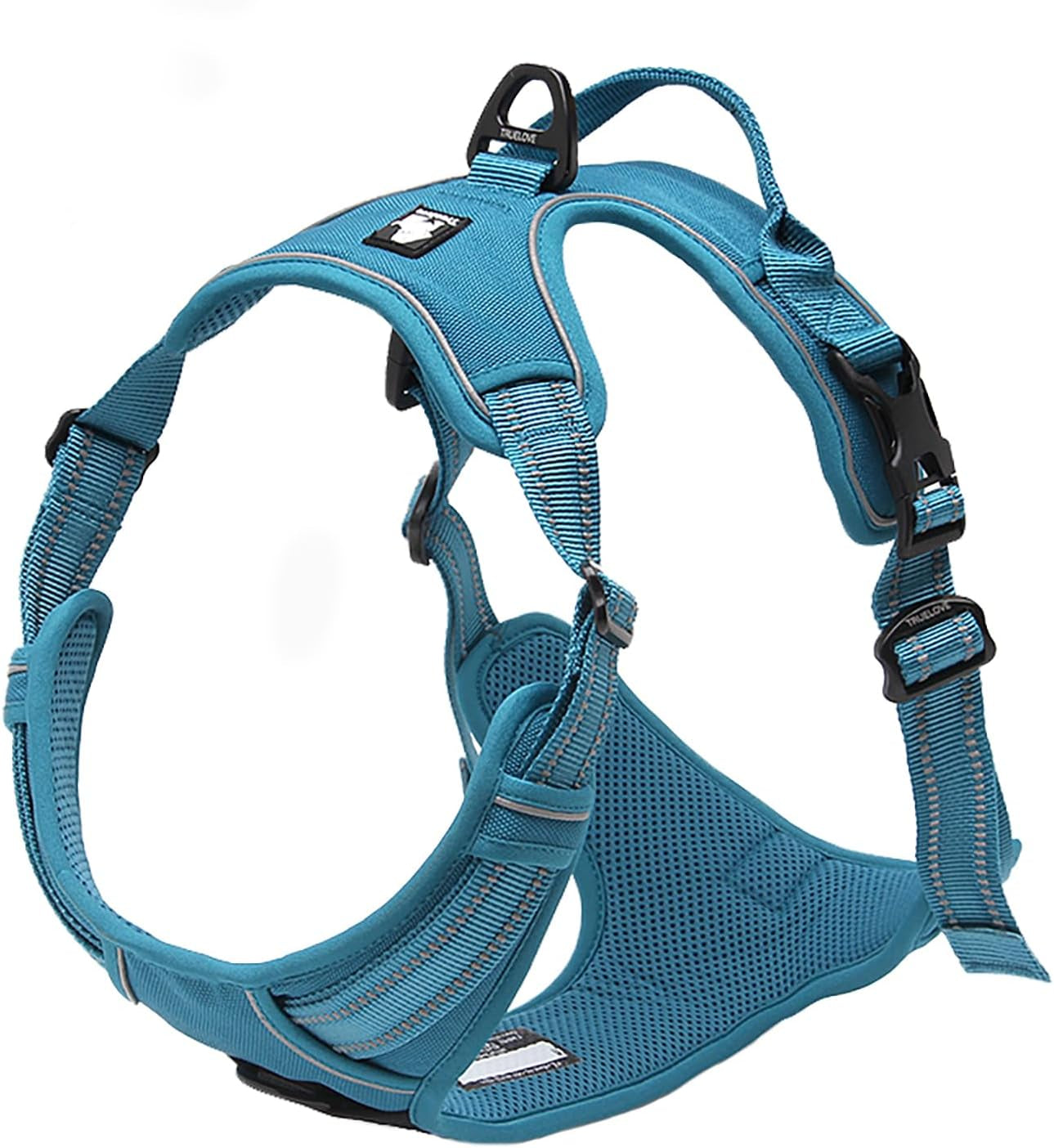 Truelove Adjustable No-Pull Dog Harness Reflective Pup Vest Harnesses Comfortable Control Brilliant Colors Tlh5651(Blue,Xs)