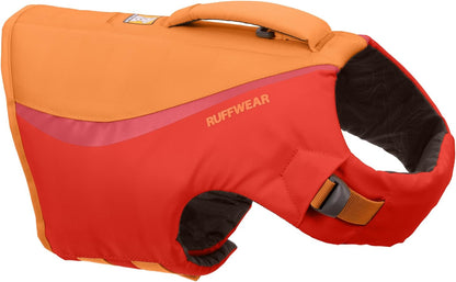 , Float Coat Dog Life Jacket, Swimming Safety Vest with Handle, Red Sumac, Small