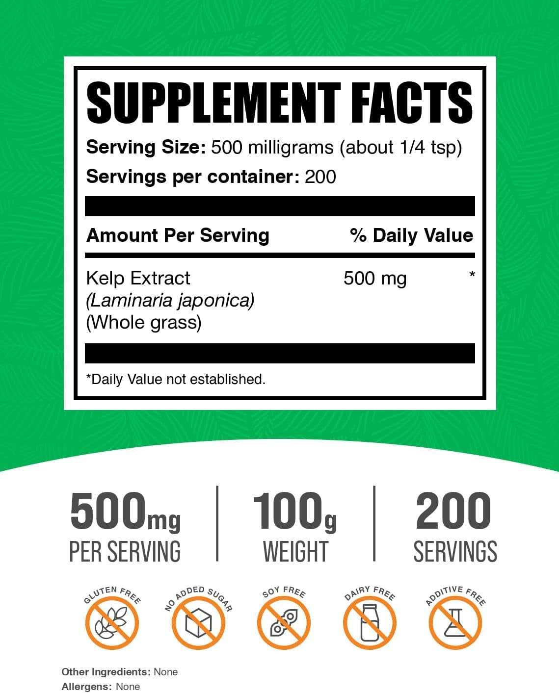 .Com Kelp Extract (Seaweed) Powder - Sea Kelp Supplements - Sea Moss Powder - Seaweed Extract - Algae for Skin - Seaweed Powder - Kelp for Dogs (100 Grams - 3.5 Oz)